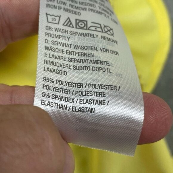 Susan Graver Yellow Modern Essentials Plus Size 1X Scoop Neck Top a1327 - Picture 6 of 8